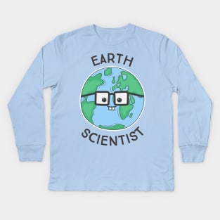 Earth Scientist Kids Long Sleeve T-Shirt